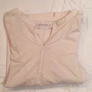 Eddie Bauer 3/4 sleeve in ivory